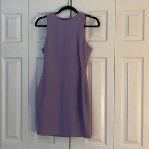 Likely light purple fitted dress